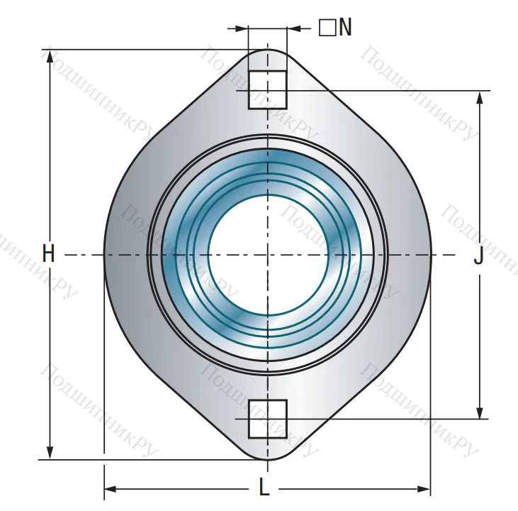 Подшипниковый корпус  PFL 204