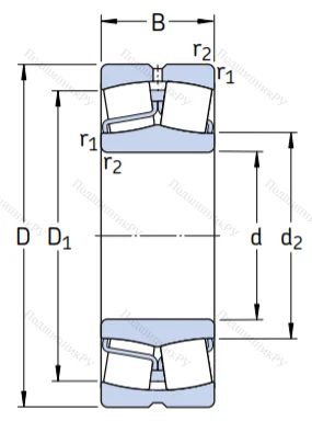 Сферический роликовый подшипник 23034 CC/W 33 от производителя  SKF