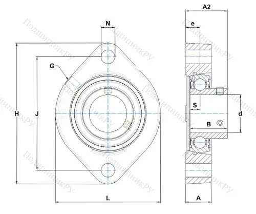 Подшипниковый узел LFTC 25 EC в Москве