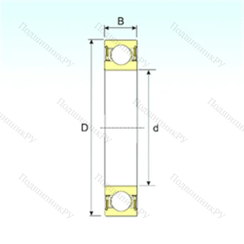 Подшипник шариковый радиальный 61913-2RZ