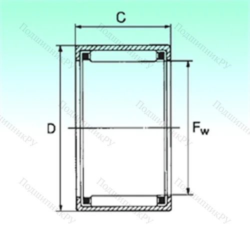 Подшипник игольчатый радиальный HK 0306 TN