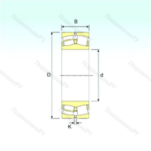 Подшипник роликовый радиальный самоцентрирующийся 22313 VA от производителя  ISB
