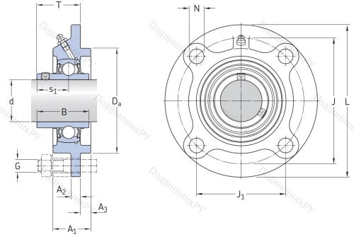 Подшипниковый корпус  FYC 510 в Москве