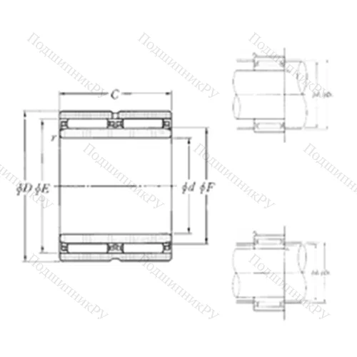 Подшипник игольчатый радиальный NAO-15?28?26ZW