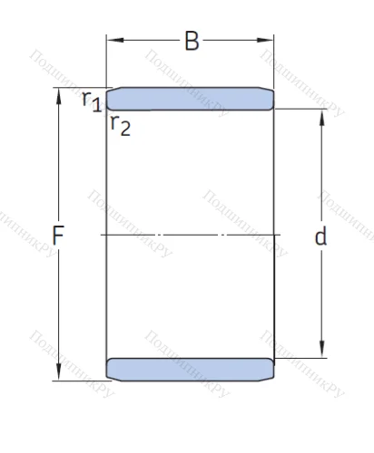 Игольчатый подшипник внутреннее кольцо IR 40x45x20 от производителя  SKF