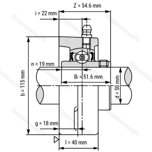 Подшипниковый узел UCFL 210 - Вал: 50 мм от производителя  LPZ