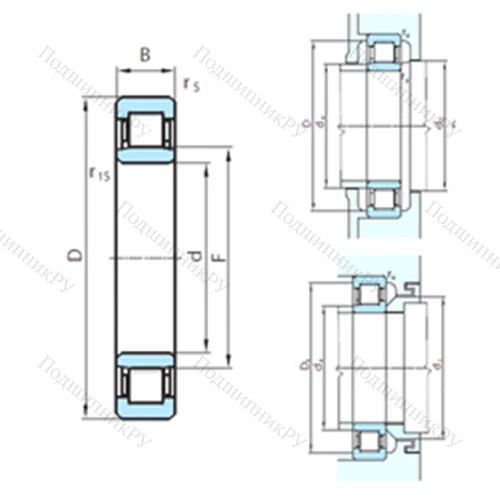 Подшипник роликовый радиальный NU 29/1180