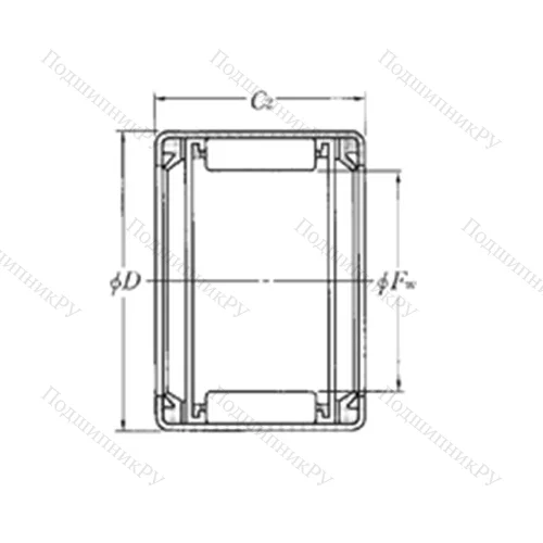 Подшипник игольчатый радиальный HMK 4021LL