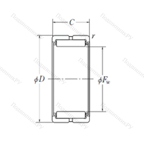 Подшипник игольчатый радиальный RNA 4840