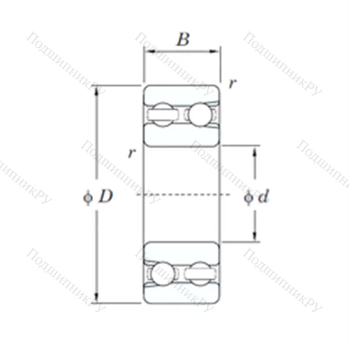 Подшипник шариковый радиальный 4311