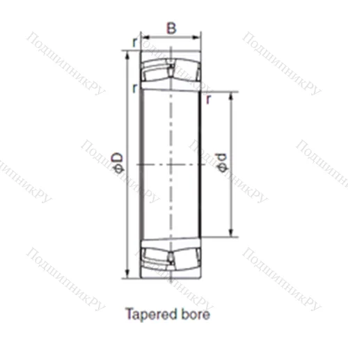 Подшипник роликовый радиальный 22224EXK