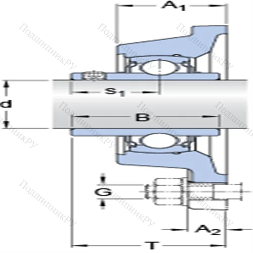 Фланцевые подшипниковые узлы типа Y с прямоугольным фланцем для высоких температур FY 45 TF/VA 201