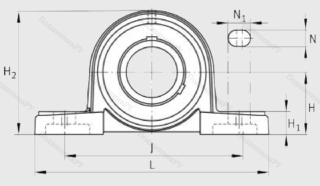 Подшипниковый узел UCP 207 J 7