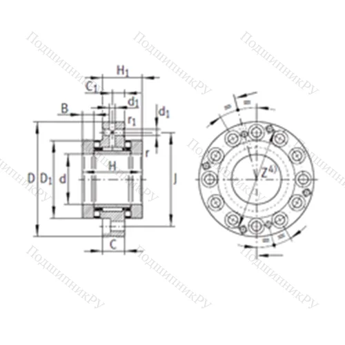 Подшипник комбинированный ZARF 50115-TV от производителя  INA