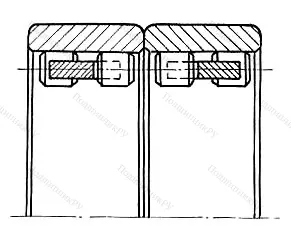 Подшипник  3572114 размер 82x110x60