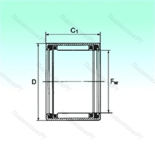 Подшипник игольчатый радиальный HK 2530 2RS