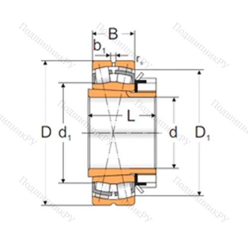 Подшипник роликовый радиальный самоцентрирующийся 22226 KW 33+H 3126