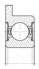 Подшипник  3880092 размер 2x6x3