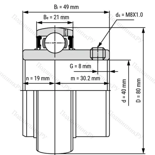 Подшипник MUC 208 V (ASAHI) в Москве