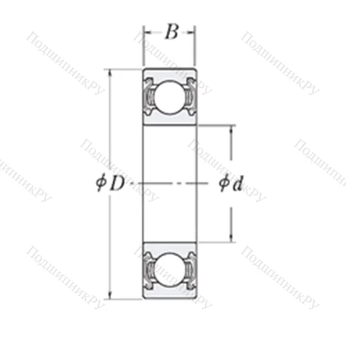 Подшипник шариковый радиальный LJ 5/8-2Z