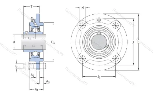 Подшипниковый узел FYC 50 TF в Москве