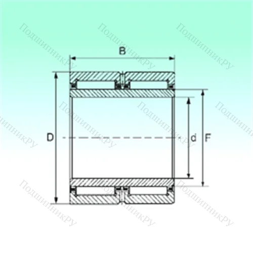 Подшипник игольчатый радиальный NA 6909 ZW от производителя  NBS