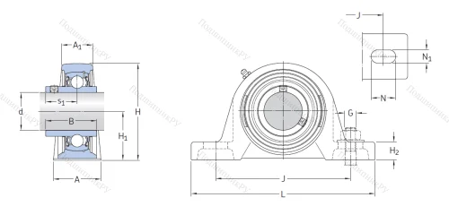 Подшипниковый узел SY 35 TF в Москве