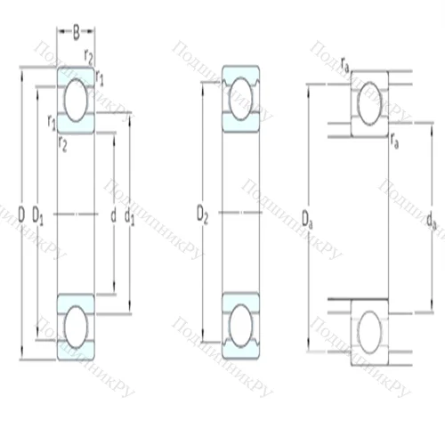 Подшипник шариковый радиальный W 617/6