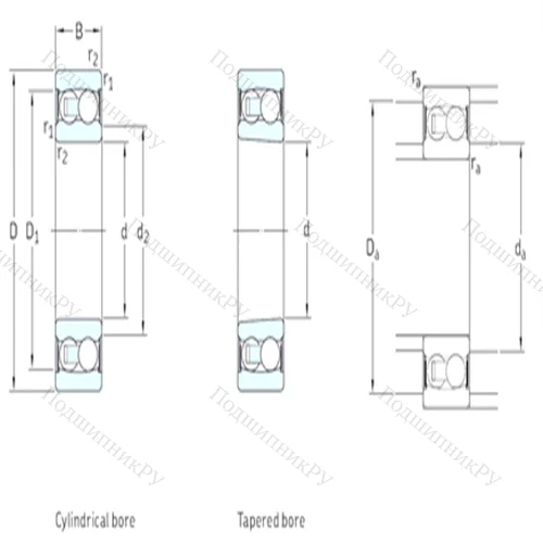Подшипник шариковый радиальный самоцентрирующийся 2203E-2RS 1TN 9
