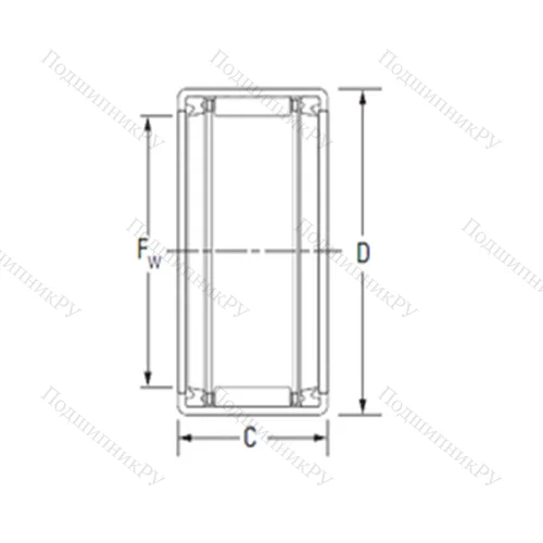 Подшипник игольчатый радиальный JTT-1410