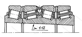 Модификация подшипника 577796ХМ размер 480x700x418,5