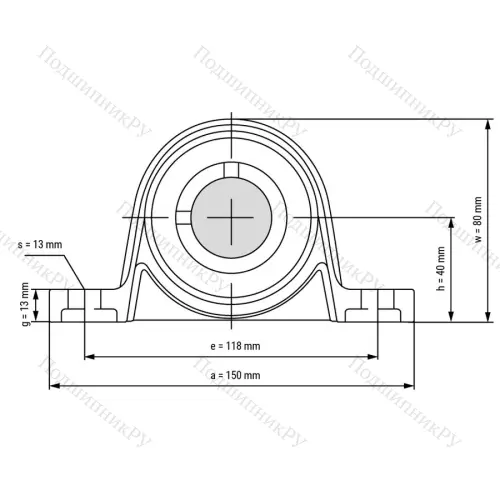Подшипниковый узел KP 007-ST - Вал: 35 мм от производителя  LPZ