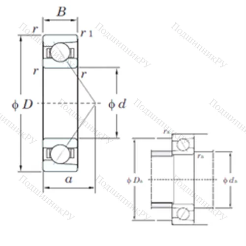 Подшипник шариковый радиально-упорный