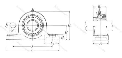 Подшипниковый узел UKP 211 D 1 в Москве