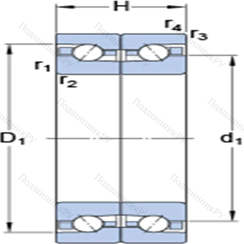 Прецизионные двойные упорно-радиальные шарикоподшипники BTM 150 AM/HCP 4CDB