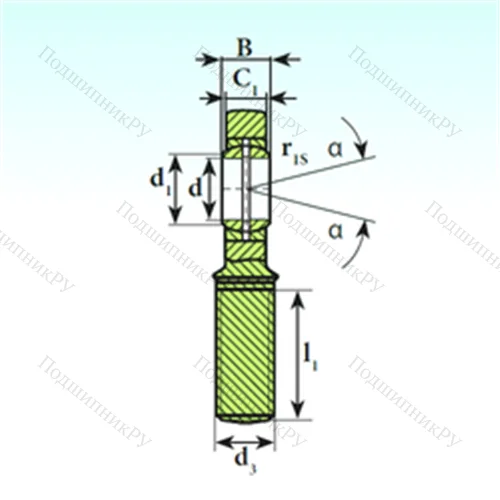Подшипник скольжения сферический SA 25 ES 2RS от производителя  ISB