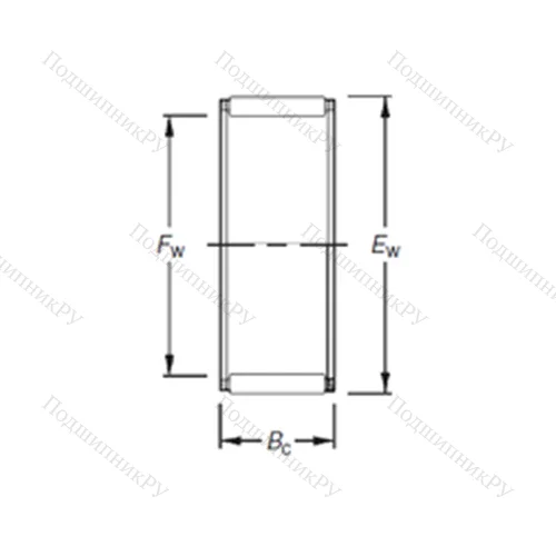 Подшипник игольчатый радиальный K 14X 20X 10BE