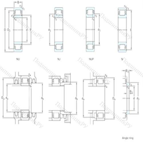 Подшипник роликовый радиальный NU 12/560MA от производителя  SKF