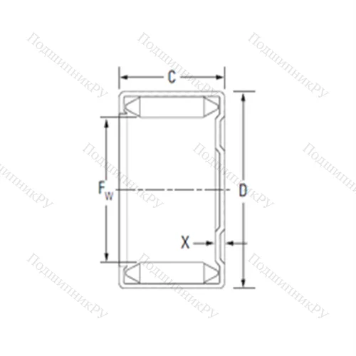Подшипник игольчатый радиальный M 24101