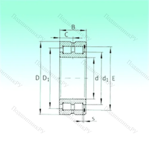 Подшипник роликовый радиальный SL 185006