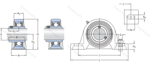 Подшипниковый узел SY 60 TR в Москве