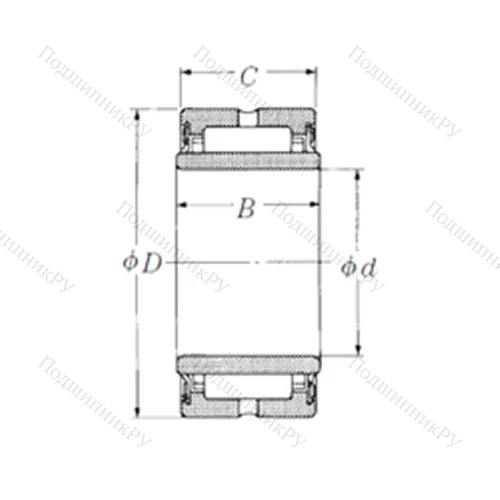 Подшипник игольчатый радиальный NA 4904TT