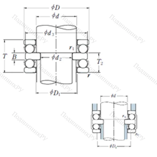 Подшипник шариковый упорный 52330X