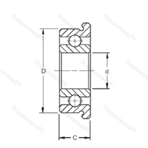 Подшипник шариковый радиальный F 61905