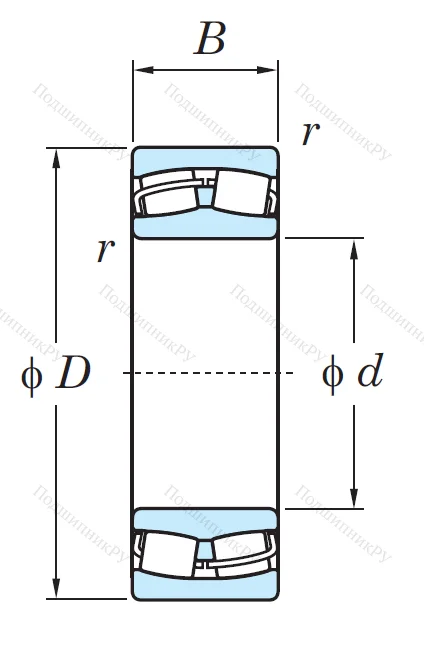Сферический роликовый подшипник 22222 RH/RHRW 33C 3