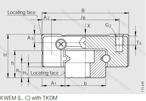 Каретка коррозионностойкая, двухрядная KWEM 15-G 2-G 2-B-V 0 в Москве