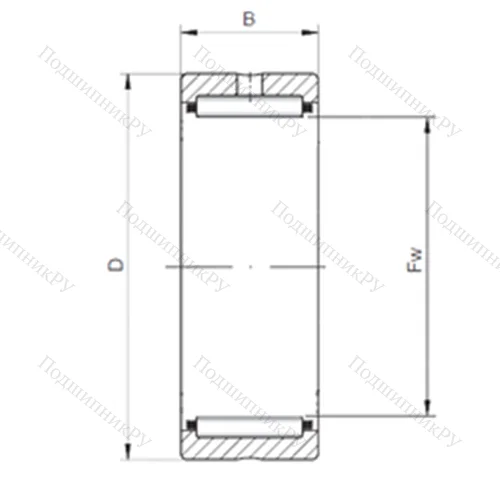 Подшипник игольчатый радиальный NK 110/40