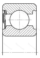 Модификация подшипника 160204 размер 20x47x14 ГПЗ-34