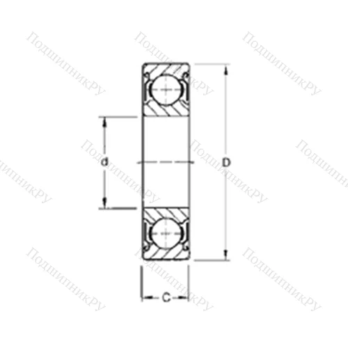 Подшипник шариковый радиальный 215KDD