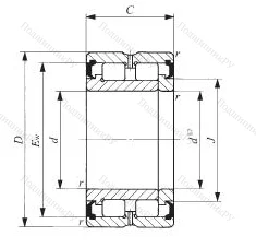 Двухрядный роликовый подшипник NAG 4904 UU